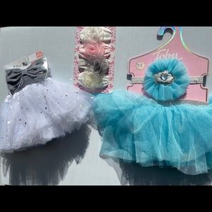 Baby Girl Tutus w/ matching headbands
